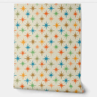 Mid Century Modern Colorful Atomic Starburst