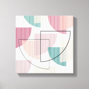 Mid Century Modern Colorful Canvas Print