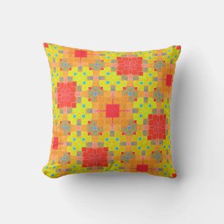 Mid-Century Modern Colorized Throw Pillow