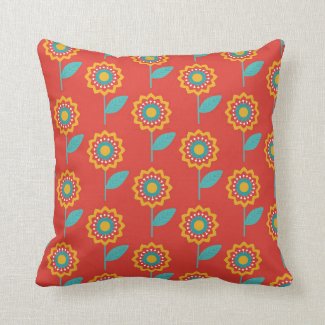 Mid-Century Modern Colors & Patterns #10 Throw Pillow