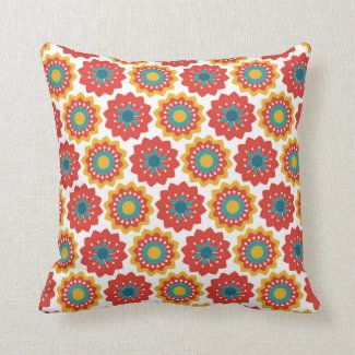 Mid-Century Modern Colors & Patterns #12 Throw Pillow