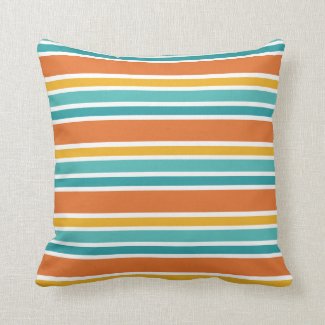 Mid-Century Modern Colors & Patterns #1 Throw Pillow