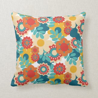 Mid-Century Modern Colors & Patterns #7 Throw Pillow