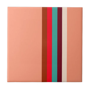 Mid-century modern colours ceramic tile