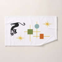 Buy Atomic Kitty Kitchen Towel Set / Mid Century Modern Kitchen