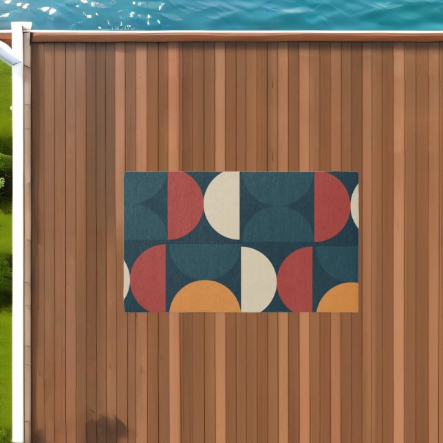 Mid-Century Modern Copper Firefly   Outdoor Rug (Insitu (Outdoor 1))