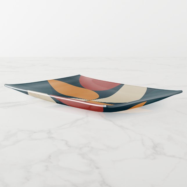 Mid-Century Modern Copper Firefly  Trinket Tray (Angled)