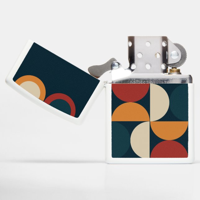 Mid-Century Modern Copper Firefly   Zippo Lighter (Opened)