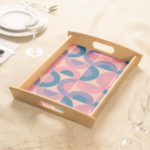 Mid-Century Modern Coral Sea  Serving Tray