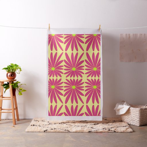 Mid-Century Modern Cosmic Abstract Bohemian Coup Fabric