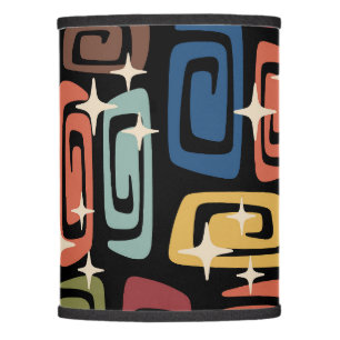 Mid Century Modern Cosmic Abstract Pattern Lamp Shade