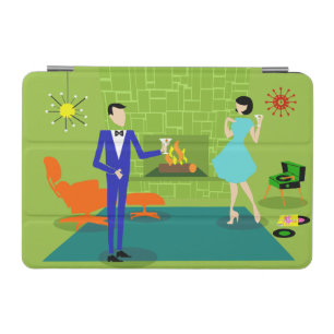 Mid Century Modern Couple iPad Mini Cover