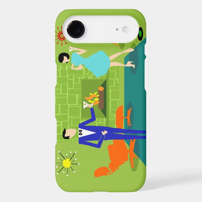 Mid Century Modern Couple iPhone 6 Case (Back)