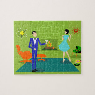 Mid Century Modern Couple Puzzle