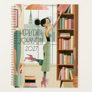 Mid Century Modern Cozy Girl 2027 Planner
