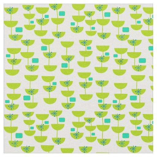Mid-Century Modern Cups Fabric