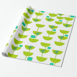 Mid-Century Modern Cups Wrapping Paper