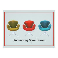 Mid Century Modern Customizable Special Event Card