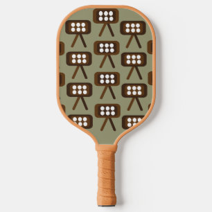 Mid Century Modern Decorative Television Set Pickleball Paddle