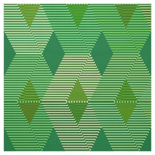 Mid-Century Modern Diamond Print, Jade Green Fabric