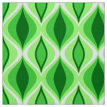 Mid-Century Modern Diamonds, Emerald &amp; Lime Green Fabric