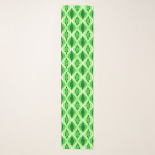 Mid-Century Modern Diamonds, Emerald & Lime Green Scarf