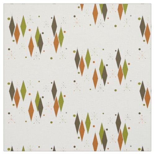 Mid-Century Modern Diamonds Forever Fabric