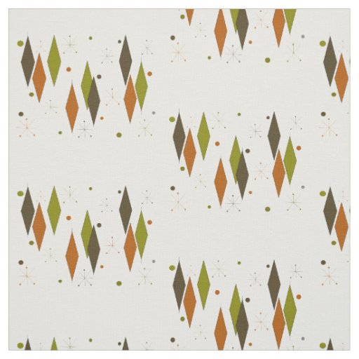 Mid-Century Modern Diamonds Forever Fabric