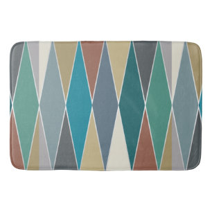 Mid Century Modern Diamonds (Large) Bath Mat