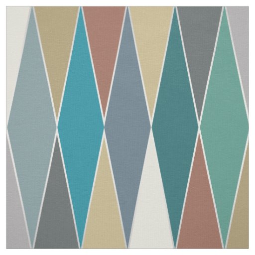 Mid Century Modern Diamonds (Large) Fabric