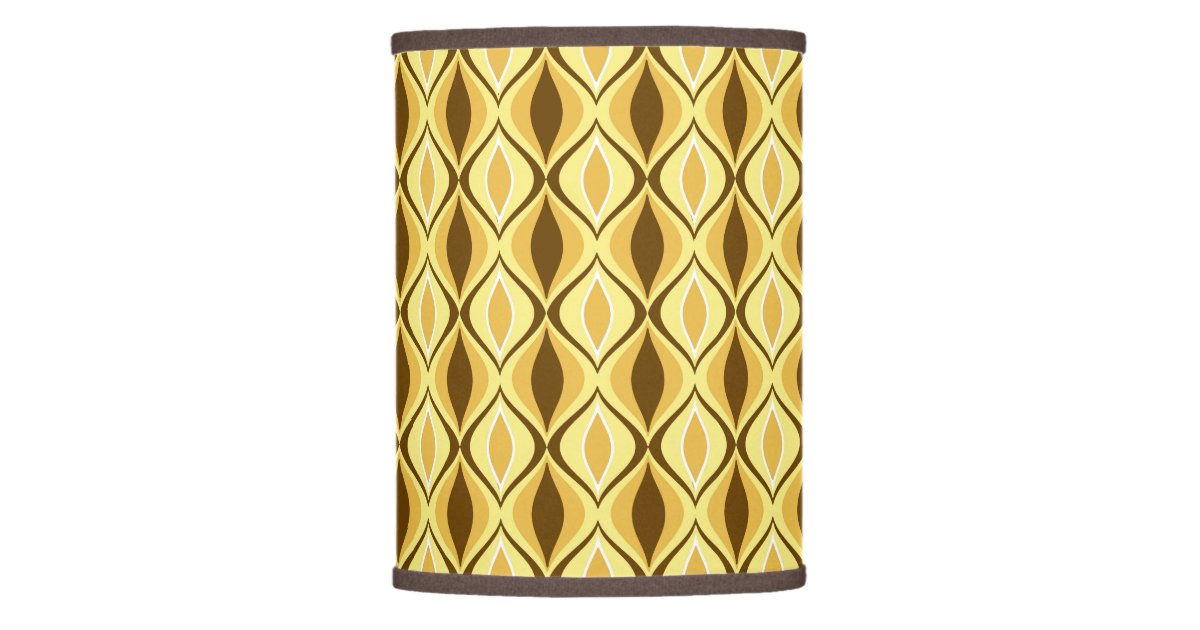 MidCentury Modern Diamonds, Mustard Gold Lamp Shade Zazzle