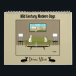 Mid Century Modern Dogs  Calendar<br><div class="desc">All of these dogs are lucky to live in mid century modern homes. They get to enjoy vintage egg chairs, ball chairs, Henry Glass chairs, and mid century sofas. They get to enjoy the mid century modern accessories too, like the George Nelson wall clocks, pole lamps, bubble lamps, gravel art,...</div>
