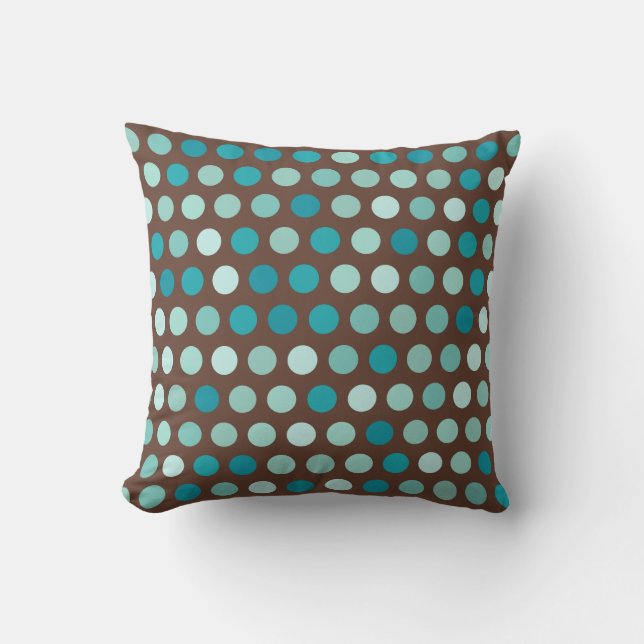 Mid Century Modern Dots  Pillow (Front)