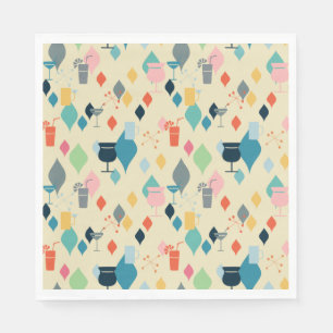 Mid Century Modern Drinks Napkins