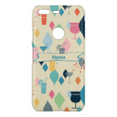 Mid Century Modern Drinks Uncommon Google Pixel Case (Back)