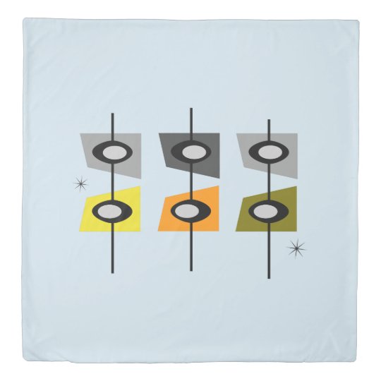 Mid Century Modern Duvet Cover Zazzle Com