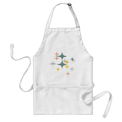 Mid Century Modern Eames Atomic Starbursts Custom Adult Apron