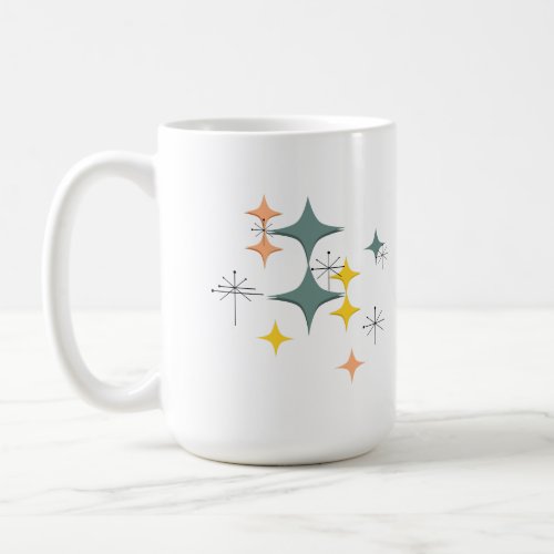 Mid Century Modern Eames Atomic Starbursts Custom Coffee Mug