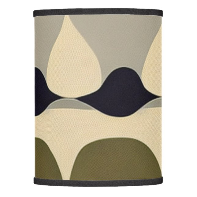 Mid Century Modern Earth Tone Lamp Shade (Front)