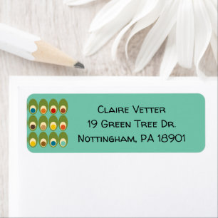 Mid-Century Modern Eggs Label