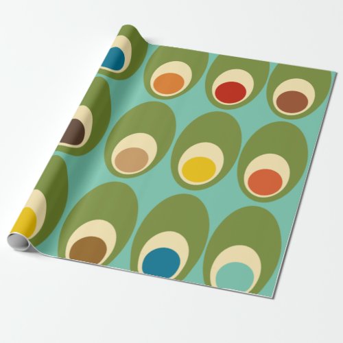 Mid_Century Modern Eggs Wrapping Paper