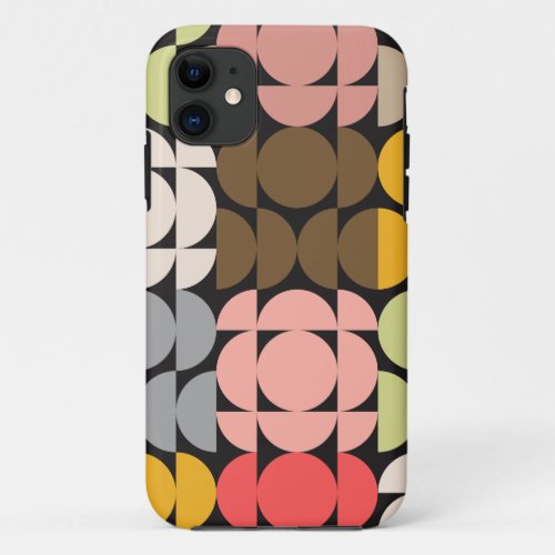 Mid_Century Modern Eye_Catching Design iPhone 11 Case