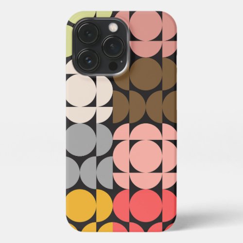 Mid_Century Modern Eye_Catching Design iPhone 13 Pro Case