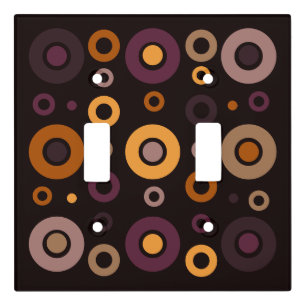 Mid-Century Modern Fall Geometric Light Switch Cover