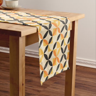 Mid Century Modern Fall Short Table Runner