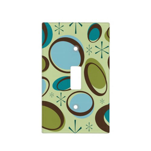 Mid_Century Modern Far Out Space Age Atomic Orbits Light Switch Cover
