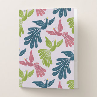 Mid-Century Modern Firebirds  Pocket Folder