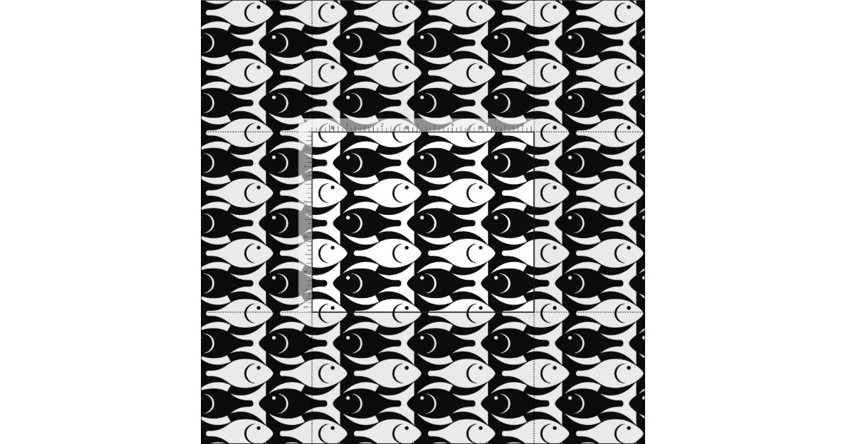 Mid-Century Modern fish, black and white Fabric | Zazzle.com Viktoriya goes above and beyond to make sure everything is just right and actually got the print to me.