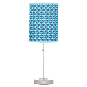 Mid-Century Modern fish, blue and aqua Table Lamp