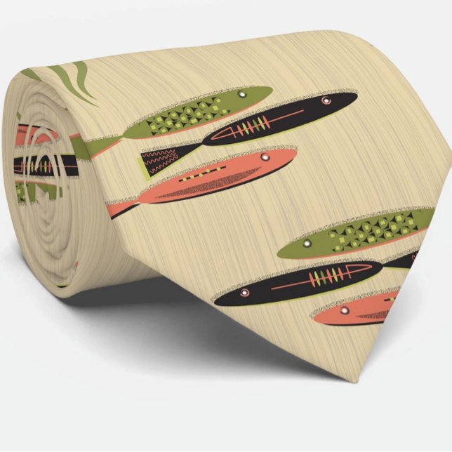 Mid Century Modern Fish Neck Tie (Creator Uploaded)